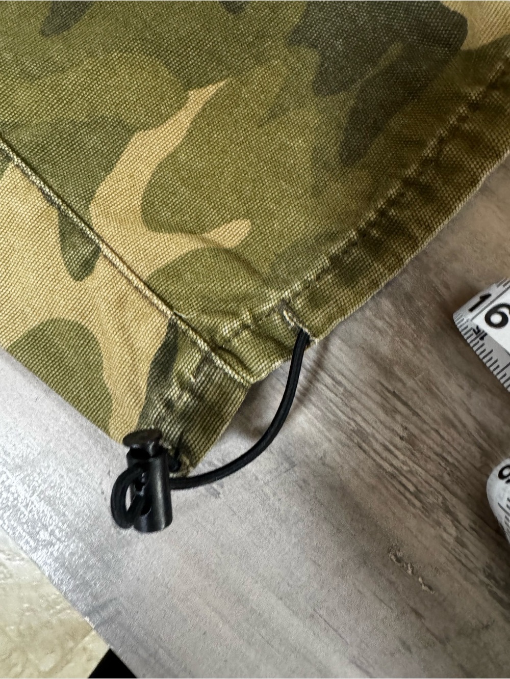Topshop Olive Camo Straight-Leg Cargo Jeans - Picture 11 of 12